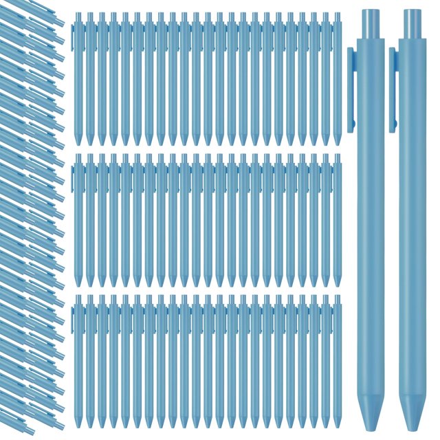 Bolígrafos retráctiles Fulmoon Bulk, 50 unidades, 1 mm, color negro