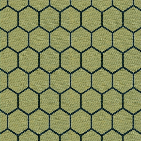 Ahgly Company Indoor Square Patterned Antique Bronze Green Area Rugs, 4' Square