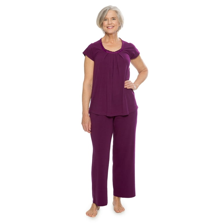 Women s Pajamas in Bamboo Viscose Bamboo Bliss Cozy Sleepwear Set by Texere Walmart