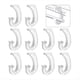 thumbnail image 1 of 10 Piezas de Soporte para Barra de Armario Colgante, Soporte para Barra de Estante de Armario, Soportes de Armario en Forma de J para Colgar Ropa, Almacenamiento de Gabinetes, 1 of 6