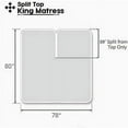 thumbnail image 3 of DNG Creations 4 Piece Split Top King Adjustable Flex Top Sheet Set 100% Egyptian Cotton, 800 Thread Count 24 Inch Deep Pocket - 39" Split from The Top ( Solid Dark Grey ), 3 of 5