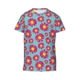 thumbnail image 4 of Wukai Daisies Flowers Youth Unisex Short Sleeve T-Shirt for Boys, Girls, Teens, and Kids-Medium, 4 of 7