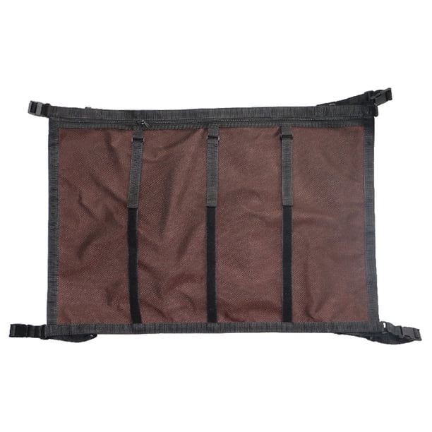 Ajustable Coche plegable Techo Neto Pocket Space-Saving Cargo Bolsa de almacenamiento de techo Juguetes Organizador Automóvil RV Camiones Viaje Malla de malla Nylon Eigraketly VI014430-02B