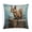 Pattern, variant on Pillow Protector Squirrel On Top Of An Old Wooden Stump Outdoor Square Pillow Cushion Cases 16"x16" for Couch Sofa Bed Squirrel Gifts Cooling Pillow Cases