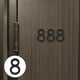 thumbnail image 2 of Números de casa acrílicos Números de letreros de puerta de casa modernos de 5 8 Zulema Números de casa flotante, 2 of 7