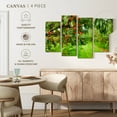 thumbnail image 4 of Elephant Stock Peach Orchard Wall Art - Horizontal Multi Panel Canvas - Living Room Wall Decor - Floral And Botanical Multi Panel - Green And Brown Decor - 84" x 54", 4 of 4
