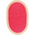 thumbnail image 2 of Aizza Trends Handmade Hand Crafted Eco -Frendly Jute Floor Area Rug-Floor Carpet Rug-Floor Runner Rug-Center Table Carpet Rug-Bed Side Runner Rug-Make in India-3 x 5 Feet Oval ( 90 cm x 150 cm ), 2 of 4