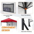 thumbnail image 6 of COOS BAY 6'x4' Instant Pop Up Canopy Tent with Adjustable Sun Wall, Lightweight Compact Portable Canopy with Carry Bag, Red, 6 of 8