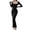 Black, variant on Women's Casual Dress Women's Square Neck Long Sleeve Dress Soft Ribbed Bodycon Dresses For Women Black L