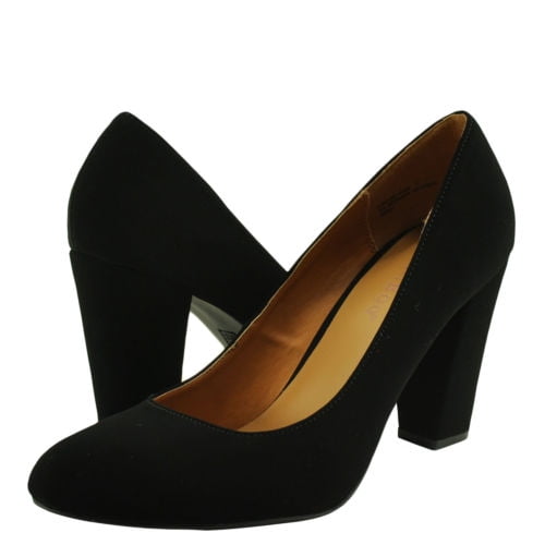bamboo chunky heel