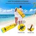 thumbnail image 3 of 12' × 6' Lily Pad Floating Mat - Tear-Resistant 3-Layer Foam for Water Recreation - Yellow, 3 of 7