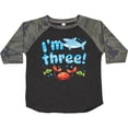 thumbnail image 3 of Inktastic I'm Three Third Birthday Shark and Crab Boys or Girls Toddler T-Shirt, 3 of 5