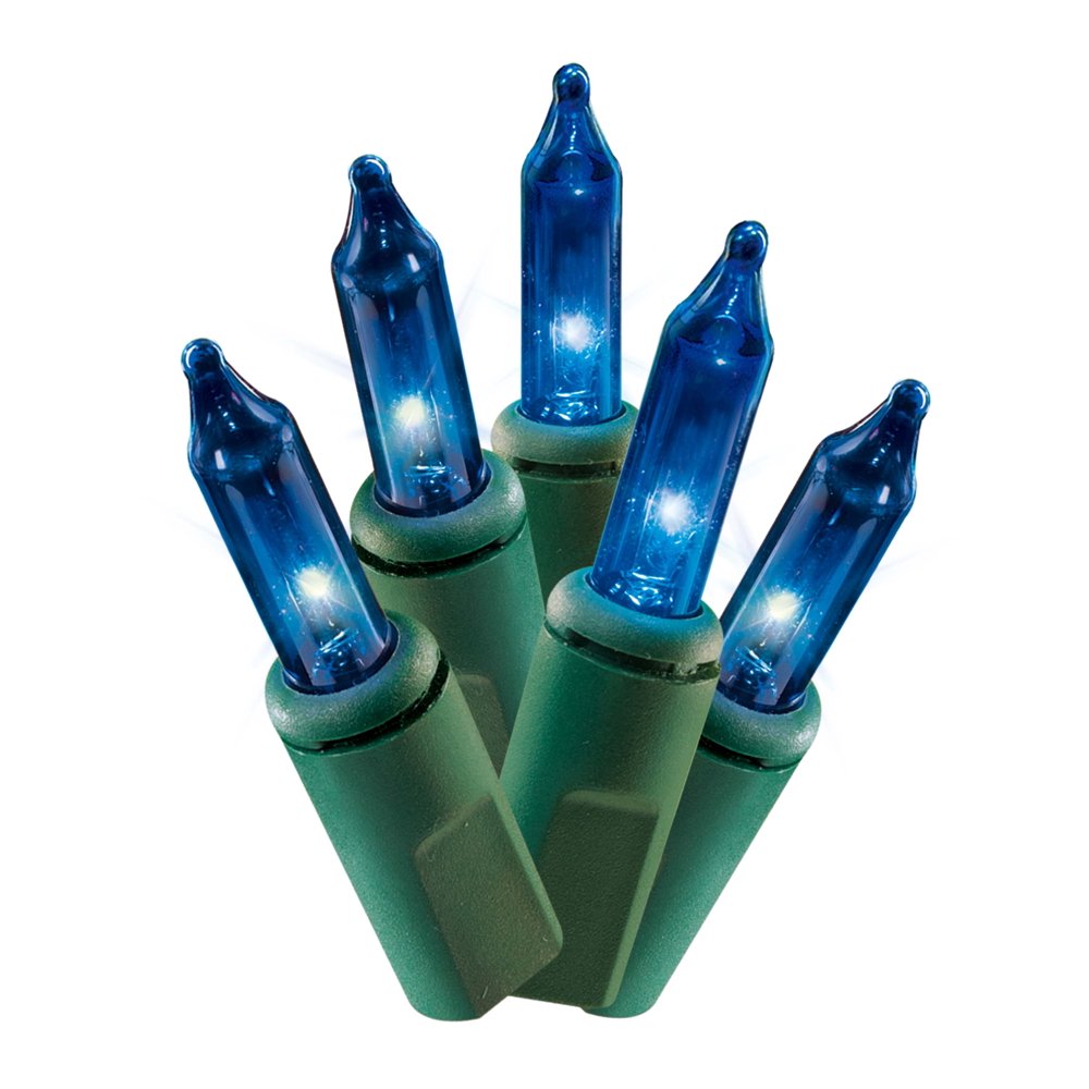 100 ct Holiday Time Mini Blue Lights