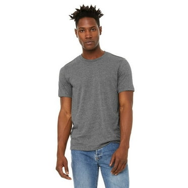 The Unisex Sueded T-Shirt - DEEP HEATHER - S