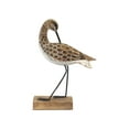 thumbnail image 5 of 14" Wooden Hand Carved Willet Bird Statue Figurine Sculpture Art Decorative Home Decor Accent Gift Handmade, 5 of 7