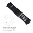 thumbnail image 4 of Pulsera deportiva de silicona de repuesto para Fitbit Ionic Correa de color negro y gris, 4 of 5