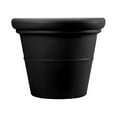 thumbnail image 2 of HC Companies 17" Terrazzo Round Planter Pot with Heavy Rim, Black (4 Pack), 2 of 5