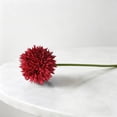 thumbnail image 4 of HonestMatter Faux Dandelion Flowers, Round Spherical Artificial Floral for Vase, Realistic Silk Home Decor for Living Room Table Centerpieces, Red, 1 Piece, 4 of 7