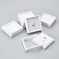 thumbnail image 5 of 6Pcs White Gemstone Display Box with Sponge Cushion Gift Boxes Clear Window Box for Jewelry Packing（2.8"x2.8"x0.8"）, 5 of 9