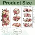 thumbnail image 2 of 3 Sheet Flower Rub on Transfers for Crafts Furniture Sticker Butterfiy Rub on Transfer for Crafts Decals Rub on Transfer for Furniture Crafts DIY Home Decor Waterproof 5.9x11.8 Inch, 2 of 9