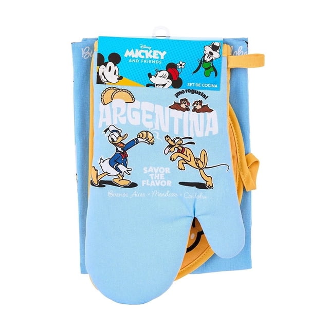 Set de Cocina Disney Mickey de Tela con Temática de Argentina
