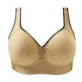 thumbnail image 2 of YWDJ Lounge Bras for Women Plus Size Comfy Bras No Underwire Lounge Bras Adjustable Straps Half Cup Push up Wrap Comfortable Bras Padded Plus Size Comfort Bras Bras Beige M, 2 of 3