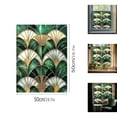 thumbnail image 4 of Window Privacy Film 19.7 x 19.7 Inch Removable Static Cling Tiffany Style Stained Glass Window Film Decorative Double-Sided Floral Window Clings for Home Office Living Room, Green4, 4 of 9