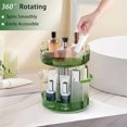 thumbnail image 4 of Tutuviw 360° Rotating Makeup Organize Rotating Makeup Holderfor Vanity 2 Tier High-Capacity Bathroom Rotating Perfume Organizer for Lipsticks, Rotating Bathroom Organizer Shelf Holder, 4 of 8