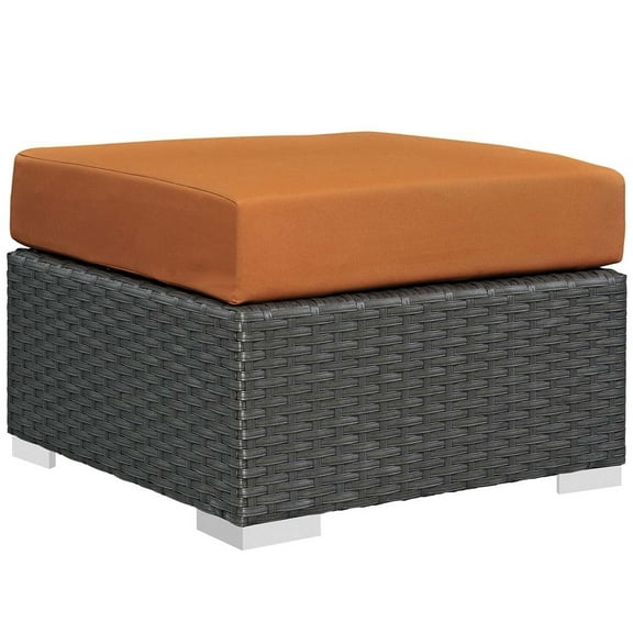 Modway Sojourn Outdoor Patio Sunbrella® Ottoman in Canvas Tuscan