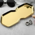 thumbnail image 4 of Plateau de Rangement Octogonal en Acier Inoxydable pour Bijoux, Style Ins, Or, Cosmétique, 4 of 6