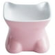 thumbnail image 1 of Ceramic Tall Leaning Cat Bowl Pet Bowl Cute Tall Bowl, 1 of 5