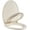 White, variant on Elongated Toilet Seat with Integrated Toddler Seat, Potty Training Solution for Kids and Adults, Features Slow Close Mechanism and Magnetic Design (Biscuit Color)