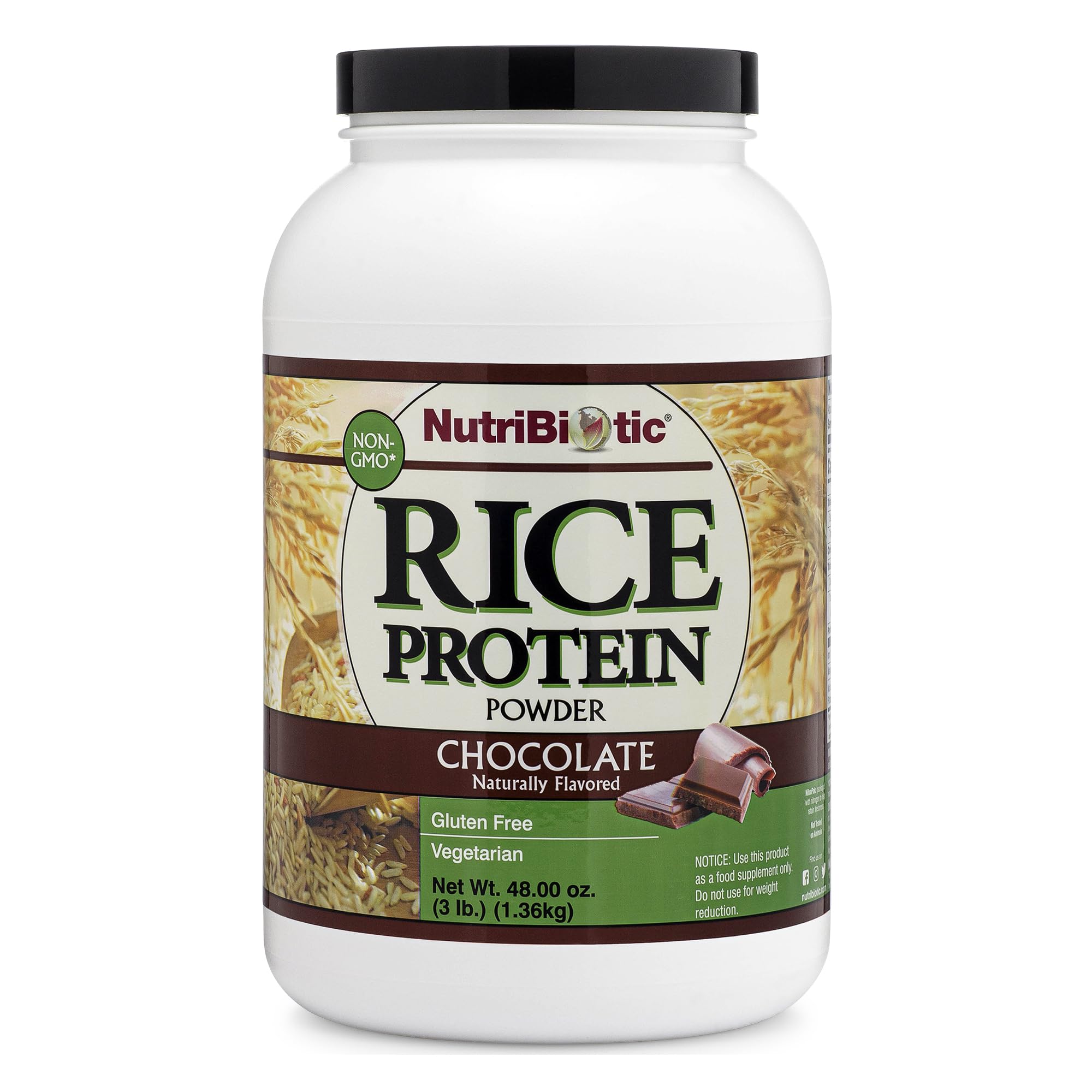 Proteína en polvo NutriBiotic Chocolate Arroz 1,36 kg | Bodega Aurrera ...