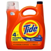 Tide Liquid Laundry Detergent, Original, 100 Loads, 146 fl oz, HE Compatible