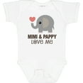 thumbnail image 3 of Inktastic Mimi and Pappy Love Me Elephant Boys or Girls Baby Bodysuit, 3 of 5