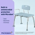 Medline Tub Transfer Bench and Shower Chair with Microban, 350lb Weight