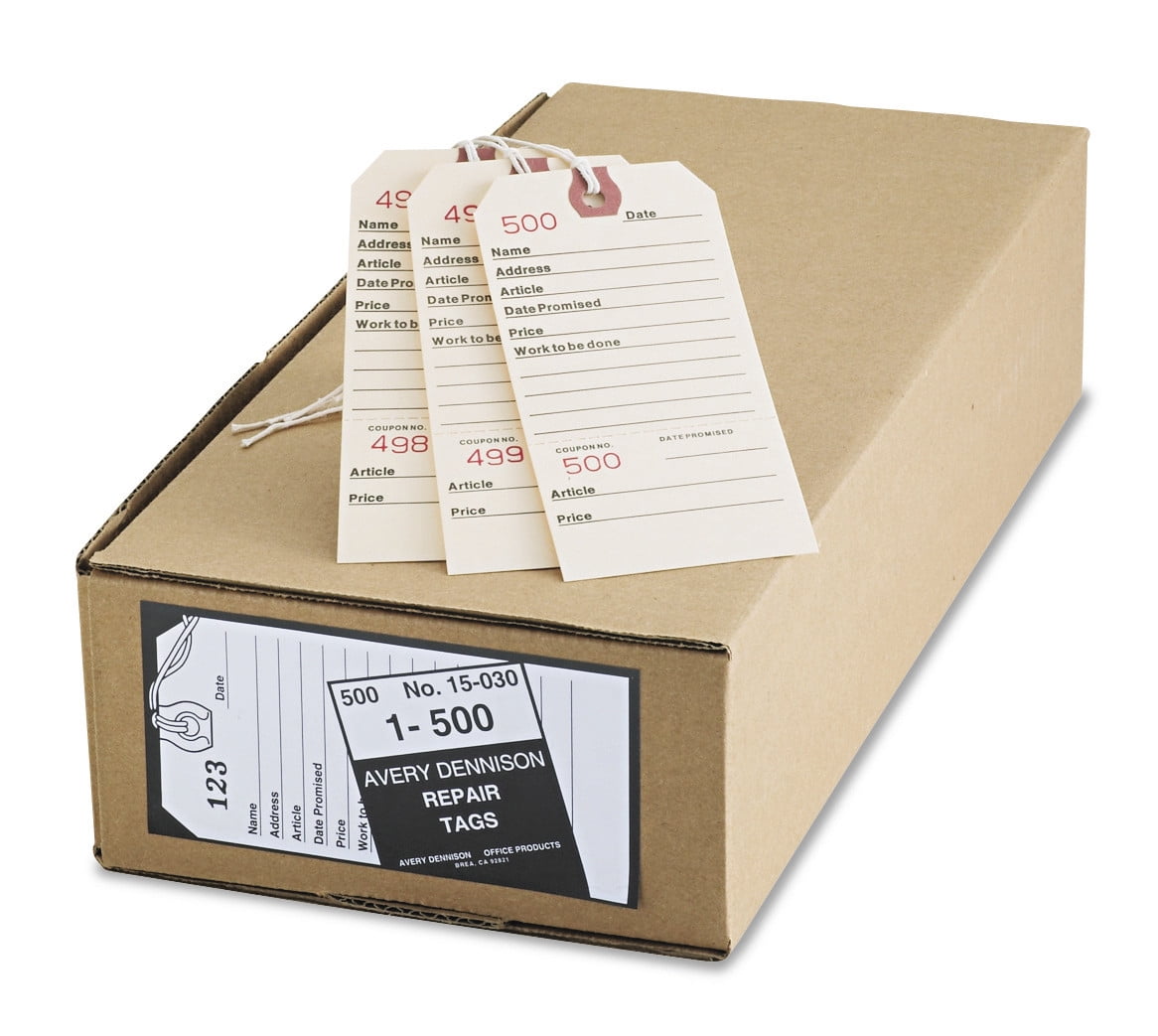 BADGER TAG /& LABEL CORP 108 Repair Tag,2-7//8 in W x 5-3//4 in H,PK100