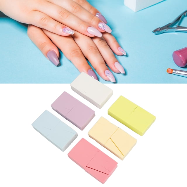 Esponjas Suaves Para Uñas Degradadas, Elásticas, 6 Paquetes Delicados, 6 Colores, Esponjas Suaves Para Uñas Que Se Desvanecen, Buena Permeabilidad, Disponibilidad