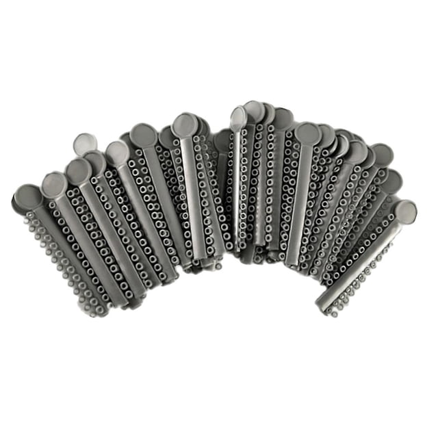 40 Pcs Rubber Bands Braces Dental Elastomeric Braces Dental Ligature Sticks Orthodontic O- Rings Dental Ligature Rubber Bands