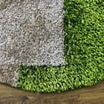 thumbnail image 4 of Rugsotic Carpets Hand Tufted Shag Polyester Eco-Friendly Area Rugs - 10'x10', Round, Green Beige, Plain Solid Design, High Pile Handmade Anti Skid Rugs for Living Room, Bed Room K00012, 4 of 6