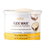 GiGi Coconut Honee Flex Wax, Hard Wax for Face and Body, Non-Strip, Sensitive to Normal Skin,13 oz. 1-pack