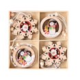 thumbnail image 1 of Injueey 12 Uds. De adornos navideños con cuerda colgante, juego de colgantes de con temática navideña, decoración colgante para interiores Kits de decoración para fiestas No.2 Injueey HA025839-02, 1 of 6