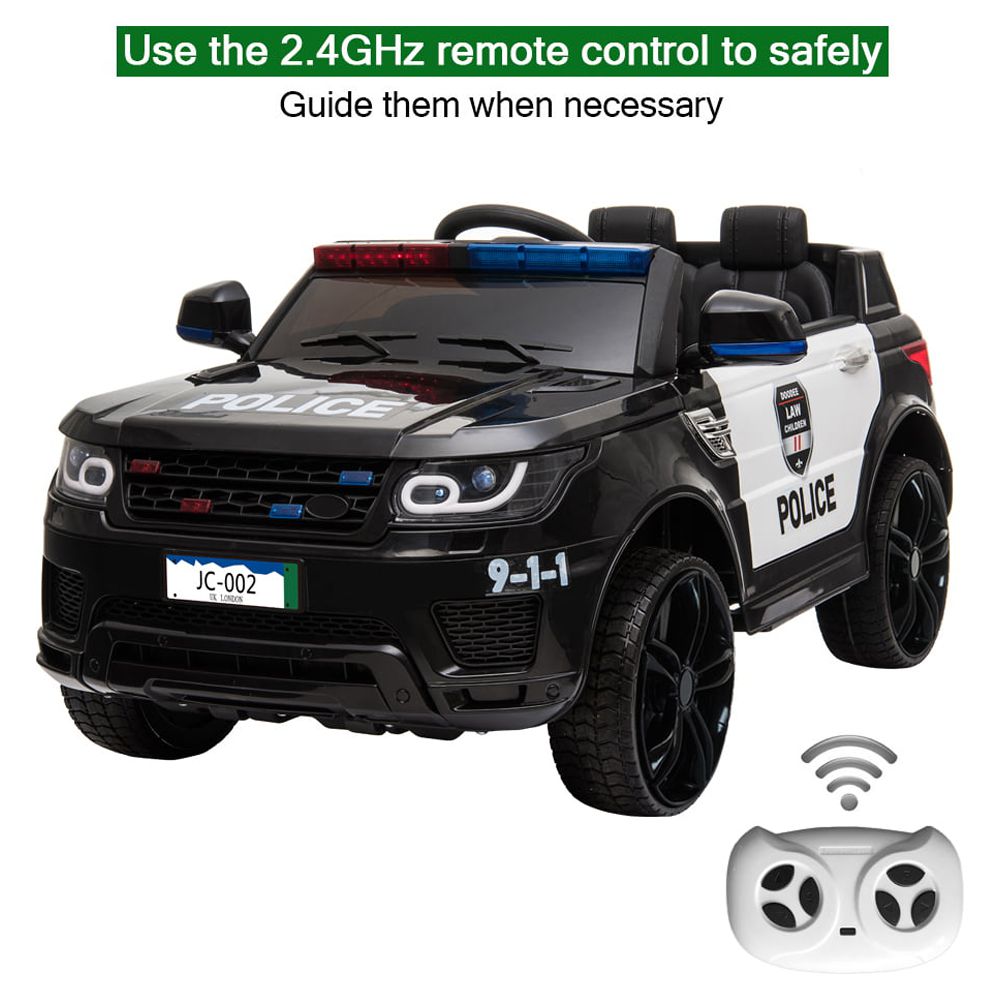 Kids Ride on Toys Police Car, Zengest 12 Volt Ride on Cars with Remote Control,Battery Powered Electric Vehicles for Boys - image 2 of 12