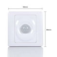 thumbnail image 2 of 220V Automatic Infrared PIR Body Motion Sensor Switch Wall Mount LED Night Light, 2 of 8