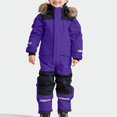 thumbnail image 4 of Veste de Ski pour Enfants Filles Enfants Filles Garçons Combinaisons Colorées une-Pièce Combinaisons de Ski Vestes Combinaisons d'Hiver, 4 of 9