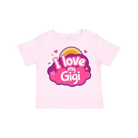 

Inktastic I Love My Gigi Grandma Grandchild Gift Toddler Toddler Girl T-Shirt