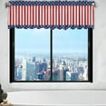 thumbnail image 5 of Clearance Sale Curtains 4th of July Decorations Wide Short Curtains Curtain Kitchen Curtains Memorial Day Curtains Half Window Curtain Patriotic Curtains, 137x45cm, 5 of 7