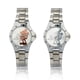 thumbnail image 3 of Disney-Reloj de Mickey Mouse y Minnie para niños y niñas, cronógrafo de cuarzo de acero, dorado y plateado, ideal para estudiantes y adultos, regalo de cumpleaños, novedad, 3 of 5