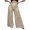 Champagne, variant on Women Sequin Wide Leg Pants Glitter Sparkle High Waist Loose Trousers for Party Club