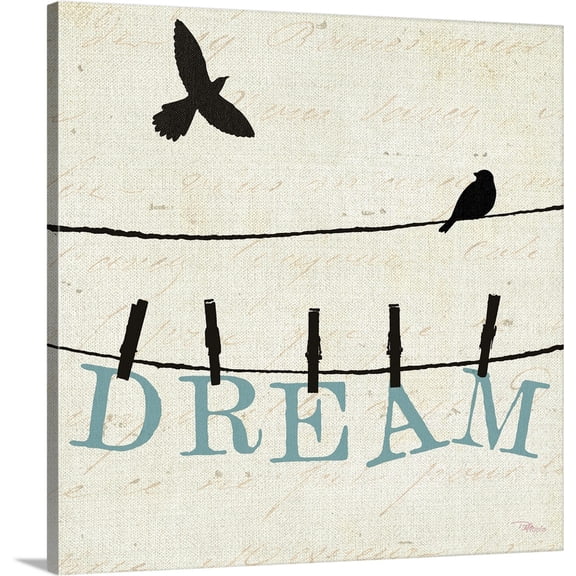Great BIG Canvas | "Bird Talk IV" Canvas Wall Art - 30x30